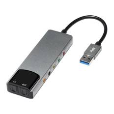 6-i-1 computer lydkort 5.1 Usb eksternt lydkort multifunktions lydkonverter til bærbar computer