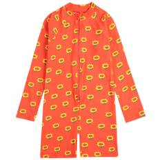 Bobo Choses Sunflower All Over Simma Onesie Red | Röd | 4-5 years