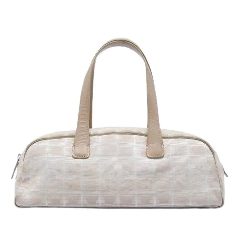 Chanel Vintage Pre-owned nylon chanel-tasker - Vintage - Dame - Beige - ONE SIZE - Nylon