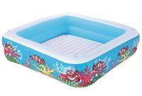 (ComputerSalg) Bestway 52192, Oppustelig pool, 265 L, Firkant, 2 År, Vinyl, Flerfarvet
