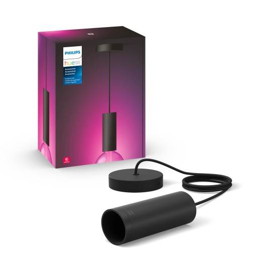 Philips Hue White Color Ambiance Cord pendel - sort
