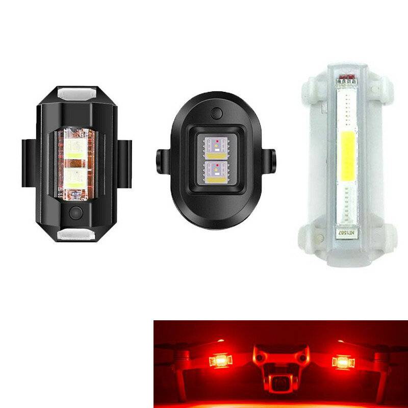 FSum Universal Night Flying LED Flash Light Uppladdningsbar Varningsignal Lampa AntiCollision Strobe Blinker för DJI Min