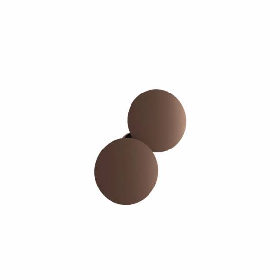 Puzzle Round Taklampa/Vägglampa Double Natural Brown
