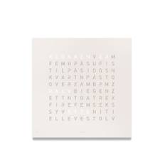 Qlocktwo - Qlocktwo Earth 45 Stainless Steel - White Pepper, NO - Klockor - Biegert & Funk - Vit