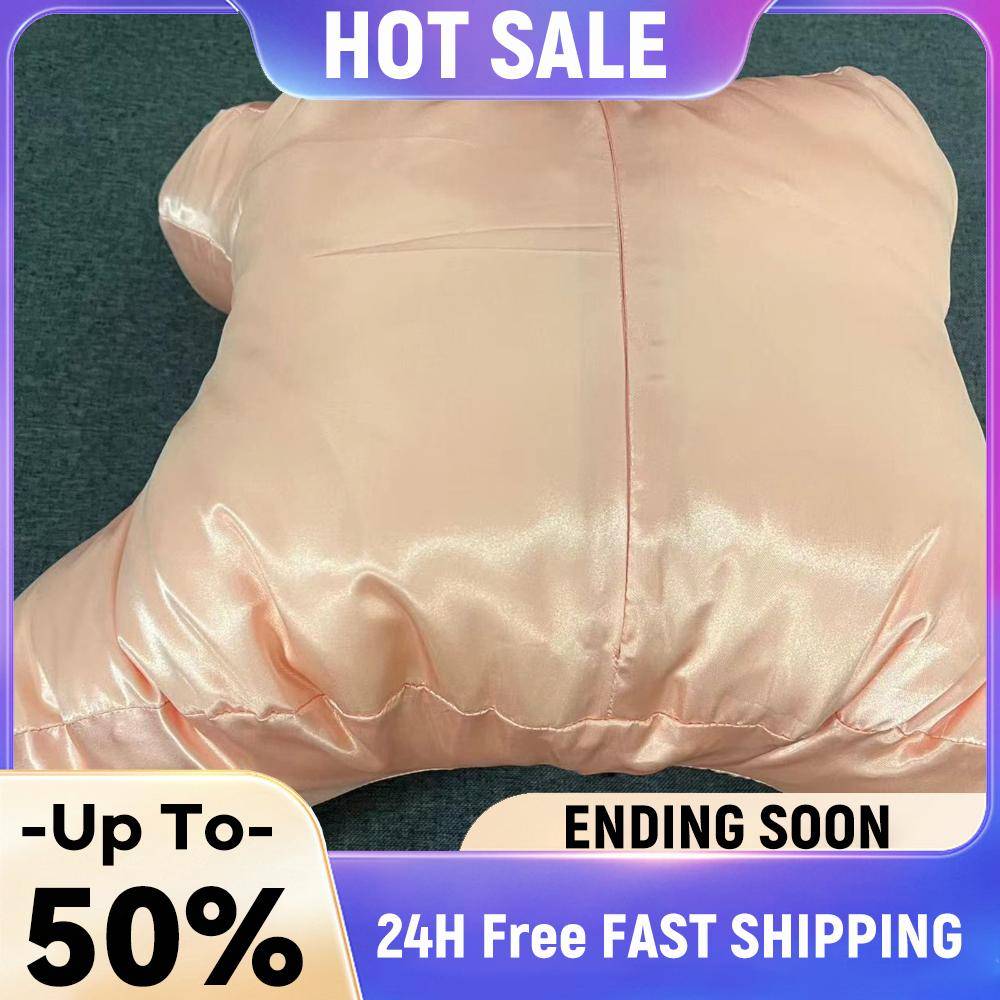Anti Wrinkle Pillow with Soft Pillowcase Anti Aging Beauty Pillow Massage Bed Pillows for Smooth Skin Wrinkles Side Sleeper rosa