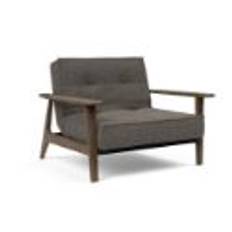 Innovation Living Splitback Frej Chair B: 112 cm - Smoked Oak/216 Flashtex Dark Grey