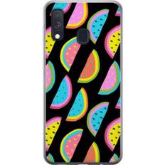 Samsung Galaxy A40 Transparent Mobilskal Vattenmelon