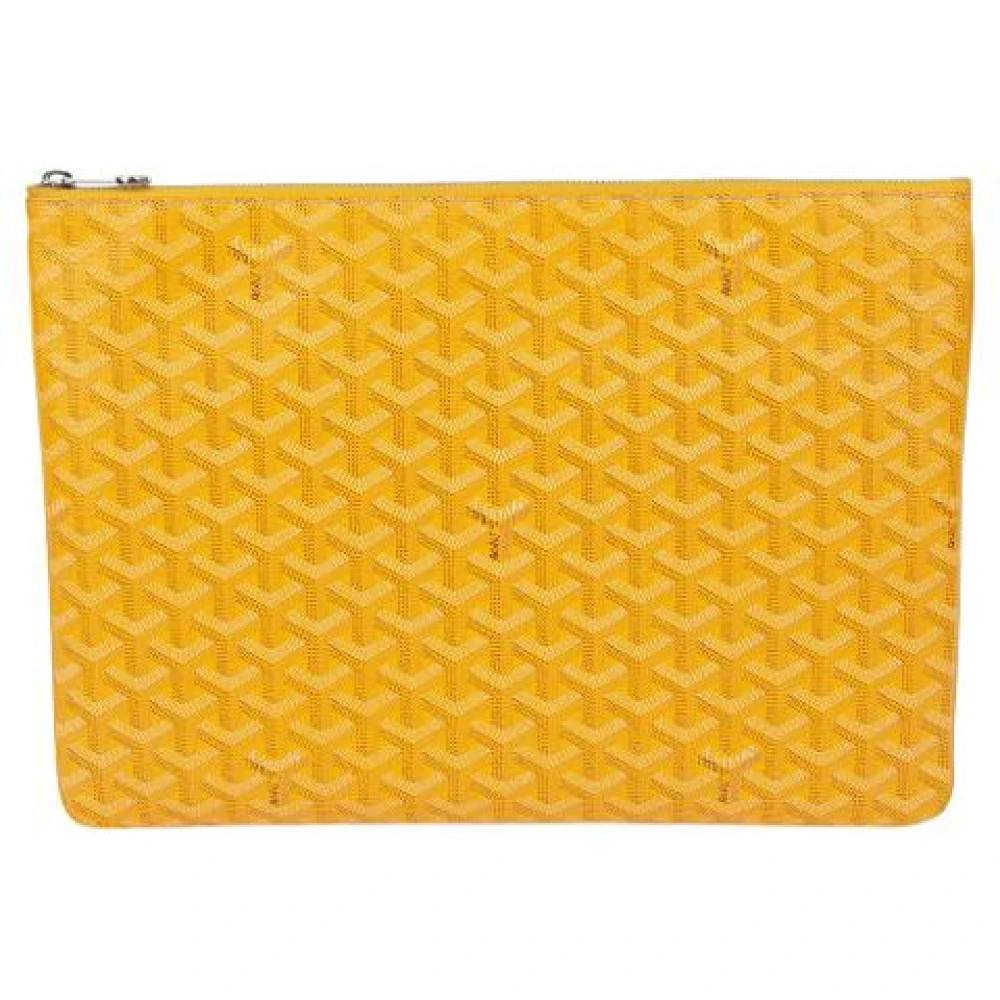 Goyard Vintage Pre-owned Sena MGM Clutch - Vintage - Dame - Gul - ONE SIZE - Uld