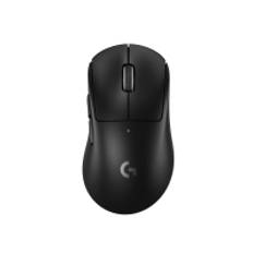 Logitech G PRO X SUPERLIGHT 2 DEX - Mus - ergonomisk - gaming - højrehåndet - optisk - 5 knapper - trådløs, kablet - 2.4 GHz, USB - sort