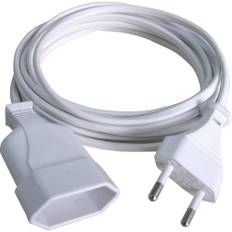 GAO 145601098 Ström Förlängningskabel Vit 2.00 m H03VVH2-F 2X 0,75 mm²