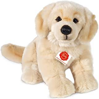 Teddy Hermann 92746 hund Golden Retriever 30 cm sitter, gosedjur, mjuk leksak med återvunnen fyllning