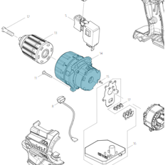 Makita Reservdel Växellåda, DDF484