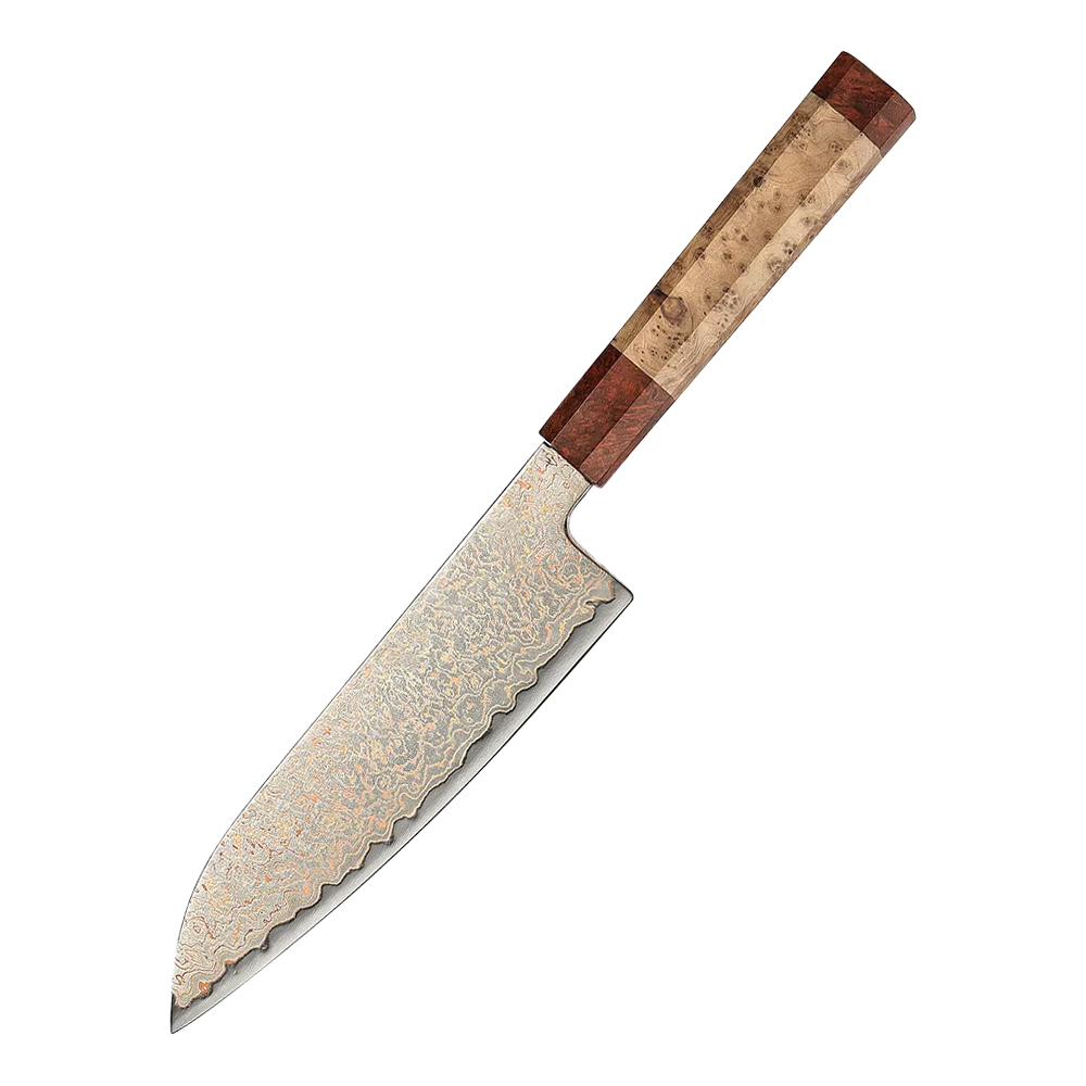 Gozuki | Santoku 180 mm | Japansk allround kniv | Damaskus37.