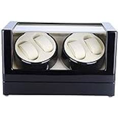 Watch Winder Watch Winder Box Automatisk Watch Winder Box Watch Winder Automatic, Watch Winder Box för 4 klockor med Display Box 4 rotationslägen 100% handgjorda Watch Winder