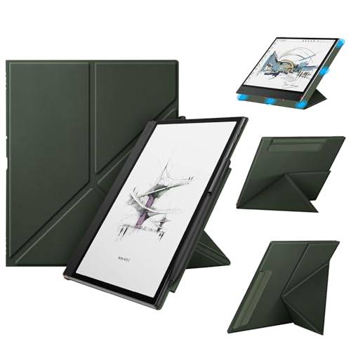 FINTIE Mångsidigt fodral för 10,3 tum Boox Note Air5 C 2025/Air4 C/Air3 C/Air3 B/W ePaper Reader – tunt skyddsfodral med stark magnetisk fastsättning, flera stativvinklar, Grön