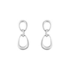 Georg Jensen - Offspring Länkade Små Örhängen Diamanater