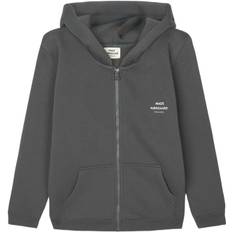 Mads Nørgaard - Copenhagen Standard Hudini Zip Sweatshirt Stl. 8 år unisex Hoodies Från Magasin - Grå (8 år)