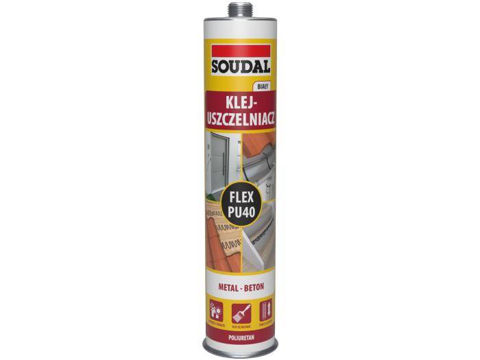 Polyuretanlim Tätningsmedel Flex Pu 40 Vit 300Ml - Usz 40Pu 30B