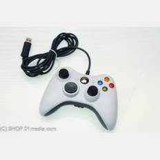 Xbox 360 Handkontroll med kabel, vit