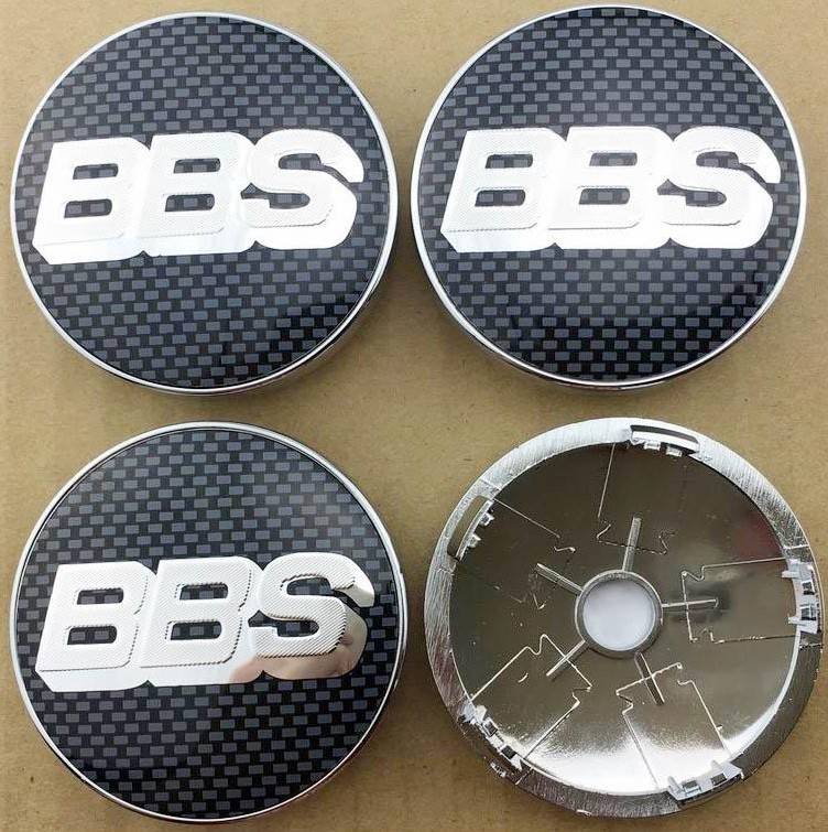 Centerkapsler Til Alufælge 4 stk - BBS Aluminium & ABS Plast - Dia. Ø56/60mm