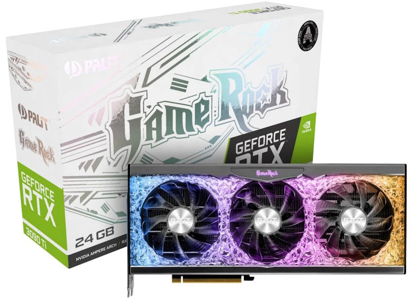 NVIDIA Palit GeForce RTX 3090 Ti GameRock 24G Graphics Card NED309T019SB-1022G - One Size (One Size)