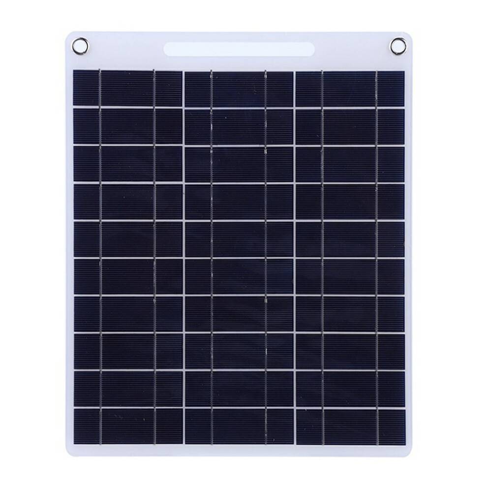 60W Solpanel BäRbar 5V Dubbel USB Snabbladdare Panelsats Utomhus NöDladdning Batteri Resetelefonladdare