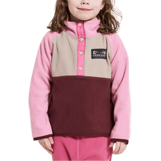 Didriksons Monte Kids Half Button Ytterplagg Unisex Röd 140