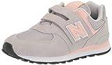 New Balance 574 Core Hook & Loop Skor för barn, Rain Cloud/Pink Haze, 33.5/M