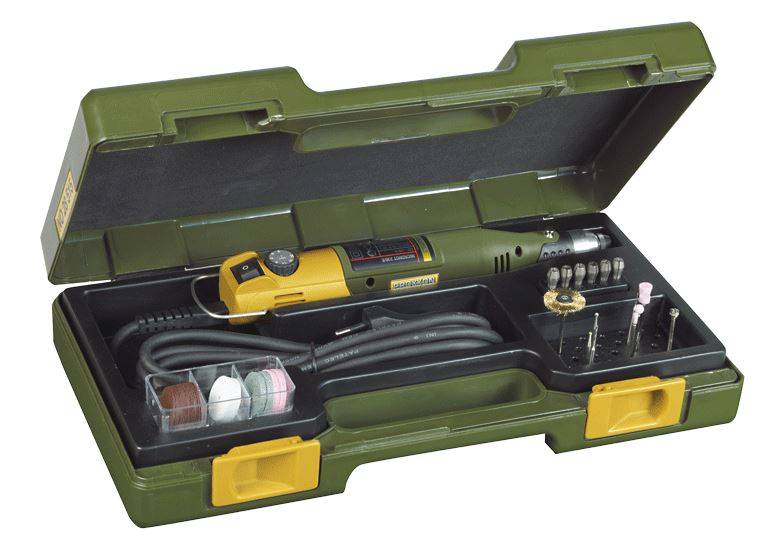 Proxxon Bore- og fræsemaskine 230/E, 230 volt - sæt med tilbehør