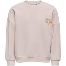 ONLY Koganni Oversized L/S Oneck SWT Stl. 158/164 fepojkar - Sweatshirts Från Magasin - Mauve Chalk/happy (158/164)