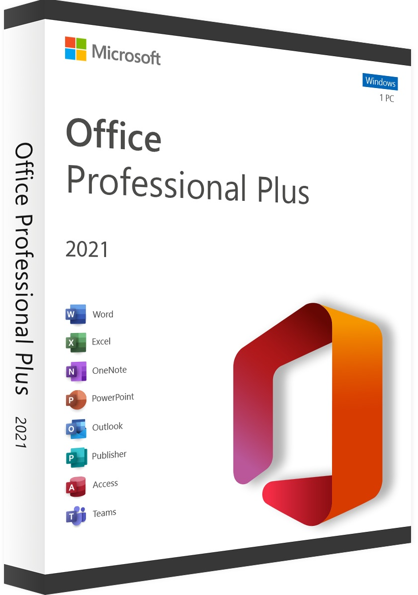 Microsoft Office 2021 Professional Plus (PC).