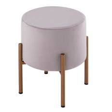 Sammetspall Sitting Pall med en Pouf Ø 32 H 38 cm guld