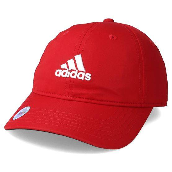 Adidas - Röd adjustable Keps - Kids Logo Junior Red/White Adjustable @ Hatstore