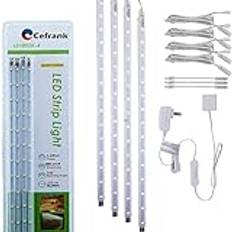 LED-belysning för köksskåp - Expanderbara LED-listor 40 cm - vit ljus 6000K - Set med 4
