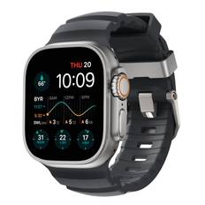 Nomad Apple Watch SE 44mm Rocky Point Band Storm (Natural Hardware)