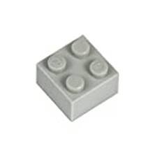 Q-Bricks 411-2x2-1000 1000 delar 2 x 2 byggklossar lös pack, fönstergrå, flerfärgad