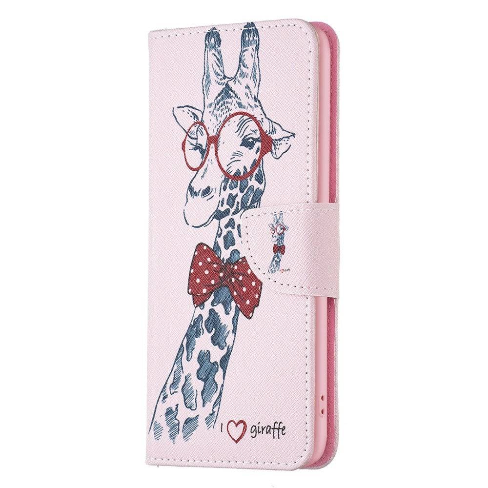EIDERWOOD Samsung Galaxy S25 Ultra Kunstlæder Cover m. Pung & Ståfunktion - Giraf