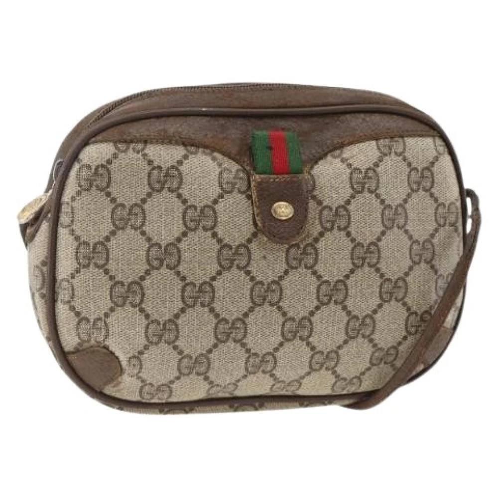 Gucci Vintage Pre-owned Vintage Skuldertaske - Vintage - Dame - Beige - ONE SIZE - Uld