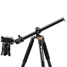Fotopro Horisontellt kamerastativ, 160 cm kamerastativ med 360 graders kulhuvud, snabbkopplingsplatta för DSLR-videokamera, 2-i-1-stativ och monostativ, maximal belastning 10 kg