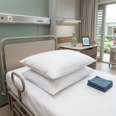 130TC Wholesale Polycotton - Institutional Pillowcases - White - Cotton Rich 50/50 Blend
