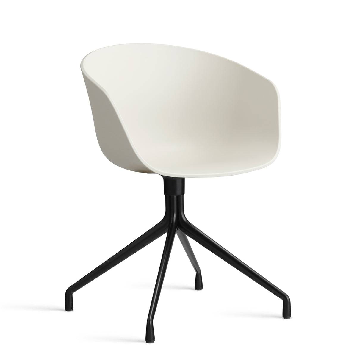 HAY About A Chair - AAC 20 - Sort Drejestel - Melange Cream