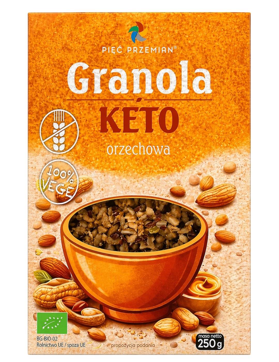 Pięć Przemian - Granola Keto - Nut - 250g