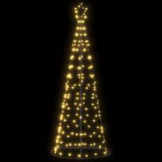 vidaXL LED-juletræ 200 LED'er 182 cm varmt hvidt lys