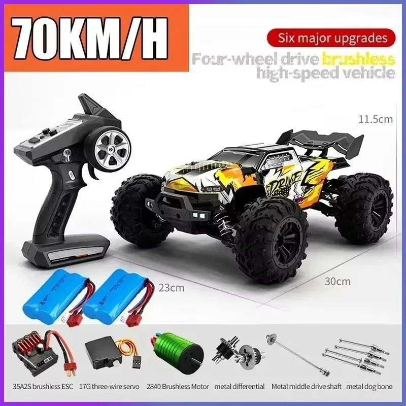 SCY16101 16102 RC Car 70km/h High Speed Remote Control Car Children's Four-Wheel Drive Remote Control Car LED Brushless Motor