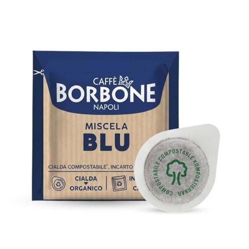 Caffè Borbone Kompostierbare Kaffeepads, Blaue Kaffeemischung - 50 Pads - Kompatibel mit ESE System Papier Pads 44 mm
