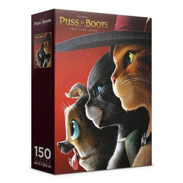 Alok Puss in Boots Amazing Adventure Jigsaw Puzzle AL150-76, 150 bitar, blandade färger Pussel, barnspel, pedagogiska leksaker