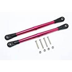 Losi 1/6 Super Baja Rey 4X4 Desert Truck Upgrade Parts Aluminium Adjustable Rear Upper Chassis Link Tie Rods - 1Pr Set Red