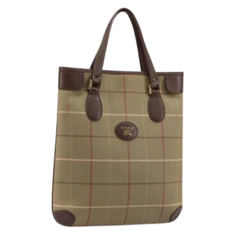 Burberry Vintage - Pre-owned Vintage Canvas Tote Bag Vintage - Dam - ONE Size - Läder