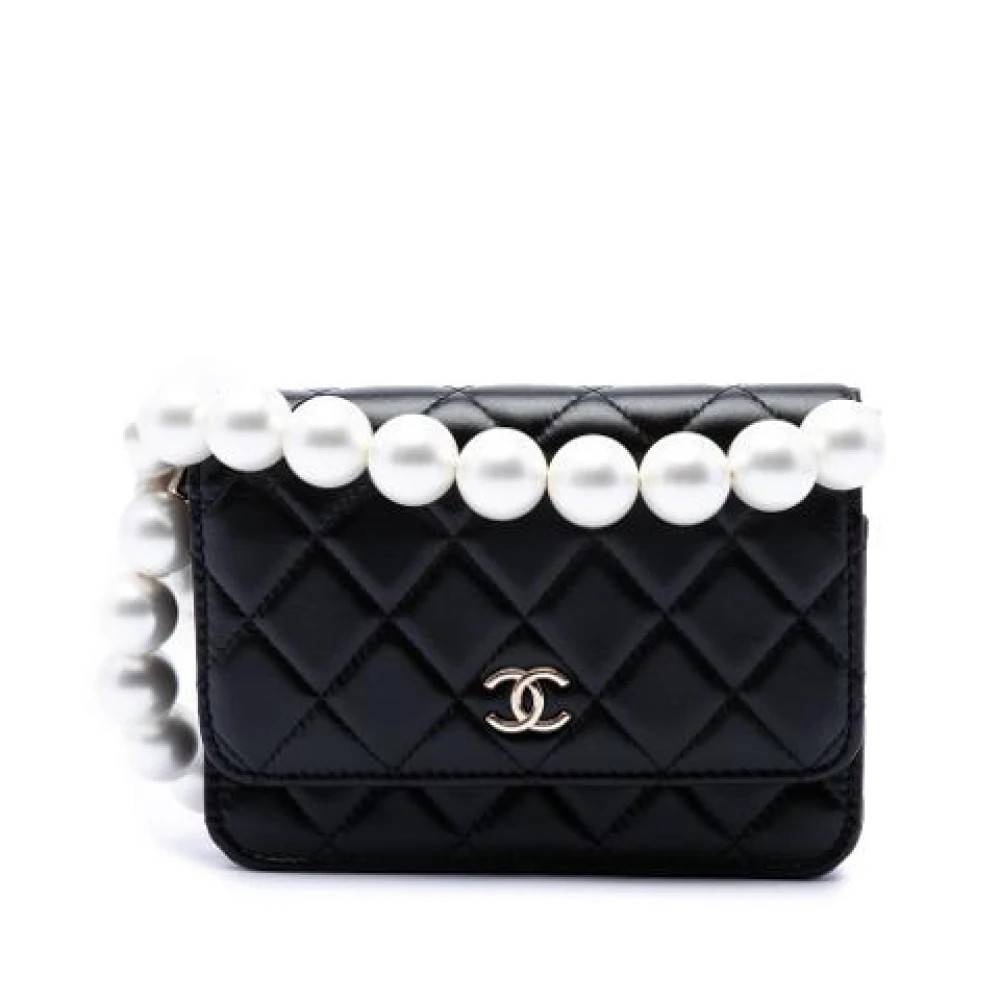 Chanel Vintage Pre-owned Crossbody Taske - Vintage - Dame - Sort - ONE SIZE - Uld