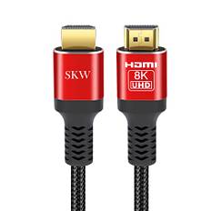 HDMI Kabel 1M, HDMI 2.1 Kabel 8K@60Hz 4K@120Hz 48Gbps, Ultra High Speed HDMI Kabel kompatibel mit PS5, Xbox, Samsung TV, LG TV